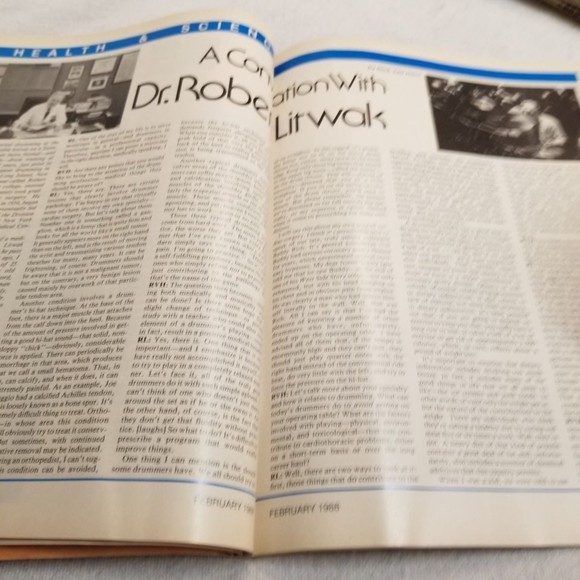 February 1988 Modern Drummer Denny Carmasi, Stu Nevitt, Harry Stinson - Picture 8 of 8